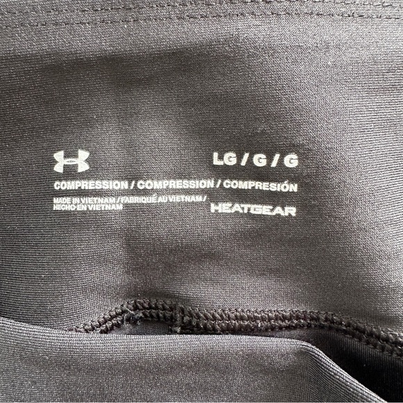 Under Armour Women's HeatGear Shine Mesh Pocketed Leggings, Like New Size L - Picture 7 of 10